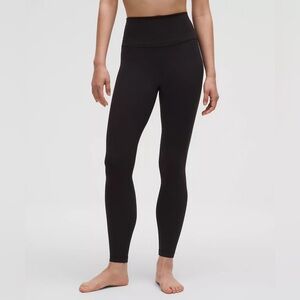Lululemon Align High-Rise 25” Side Pockets Black Leggings Size 4 LW5DCES